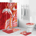 Dolphins Bathroom Set Polynesian Tribal Tattoo Pacific Sport Art