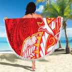 Dolphins Beach Blanket Polynesian Tribal Tattoo Pacific Sport Art