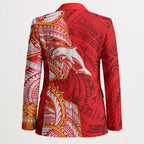 Dolphins Blazer Polynesian Tribal Tattoo Pacific Sport Art