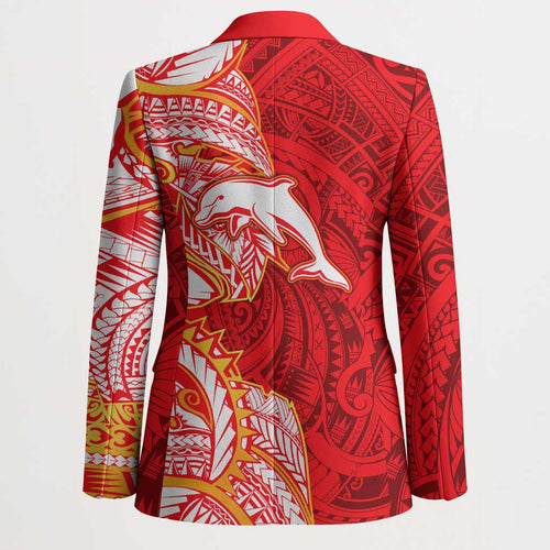 Dolphins Blazer Polynesian Tribal Tattoo Pacific Sport Art