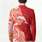Dolphins Blazer Polynesian Tribal Tattoo Pacific Sport Art