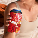 Dolphins 4 in 1 Can Cooler Tumbler Polynesian Tribal Tattoo Pacific Sport Art