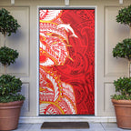 Dolphins Door Cover Polynesian Tribal Tattoo Pacific Sport Art