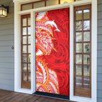 Dolphins Door Cover Polynesian Tribal Tattoo Pacific Sport Art