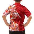 Dolphins Family Matching Mermaid Dress and Hawaiian Shirt Polynesian Tribal Tattoo Pacific Sport Art