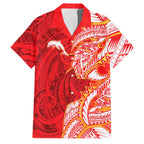 Dolphins Family Matching Tank Maxi Dress and Hawaiian Shirt Polynesian Tribal Tattoo Pacific Sport Art