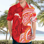 Dolphins Hawaiian Shirt Polynesian Tribal Tattoo Pacific Sport Art