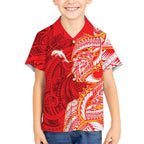 Dolphins Hawaiian Shirt Polynesian Tribal Tattoo Pacific Sport Art
