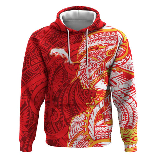 Dolphins Hoodie Polynesian Tribal Tattoo Pacific Sport Art