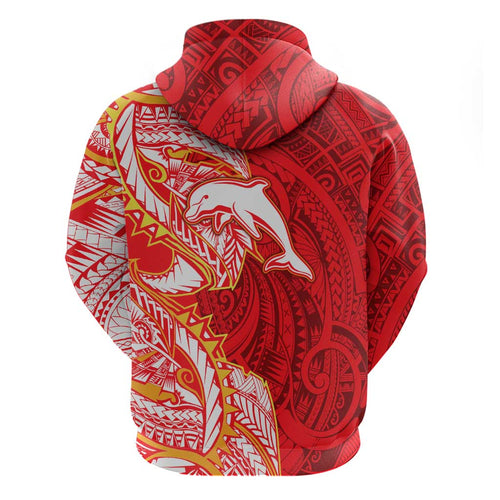 Dolphins Hoodie Polynesian Tribal Tattoo Pacific Sport Art