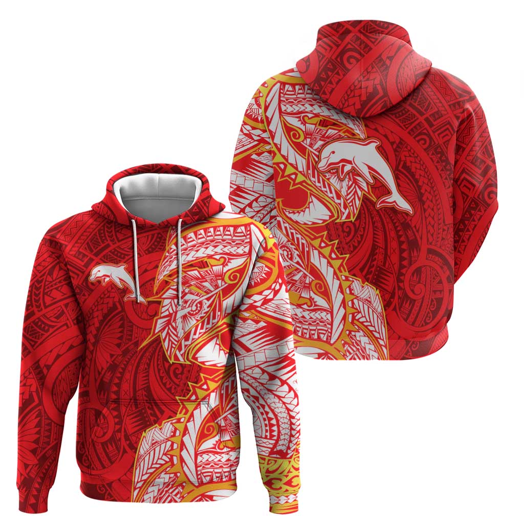 Dolphins Hoodie Polynesian Tribal Tattoo Pacific Sport Art