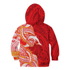 Dolphins Kid Hoodie Polynesian Tribal Tattoo Pacific Sport Art
