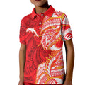 Dolphins Kid Polo Shirt Polynesian Tribal Tattoo Pacific Sport Art