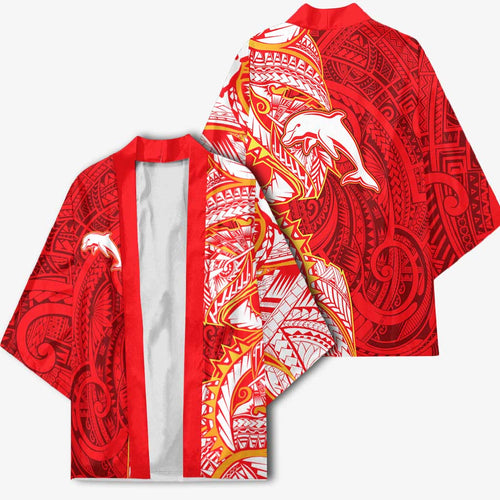 Dolphins Kimono Polynesian Tribal Tattoo Pacific Sport Art