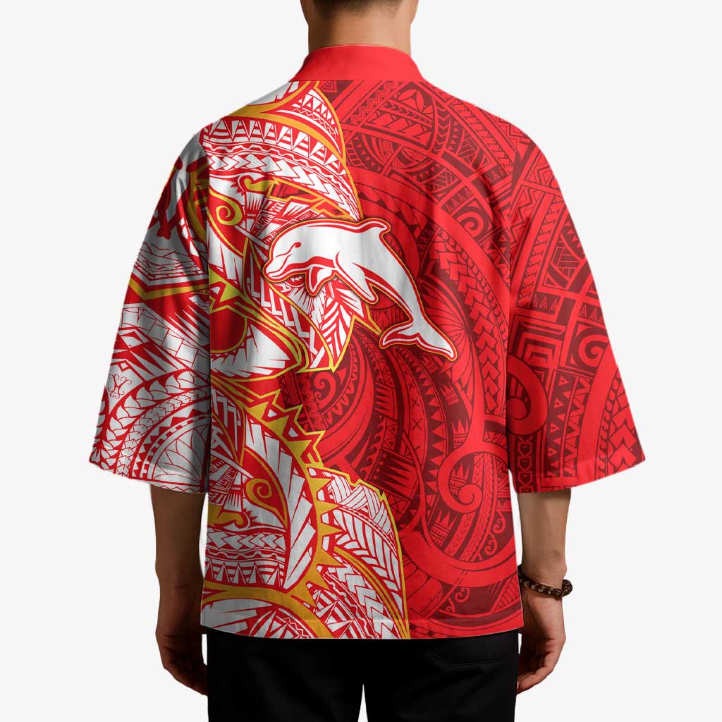 Dolphins Kimono Polynesian Tribal Tattoo Pacific Sport Art