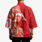 Dolphins Kimono Polynesian Tribal Tattoo Pacific Sport Art