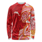 Dolphins Long Sleeve Shirt Polynesian Tribal Tattoo Pacific Sport Art