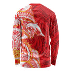 Dolphins Long Sleeve Shirt Polynesian Tribal Tattoo Pacific Sport Art