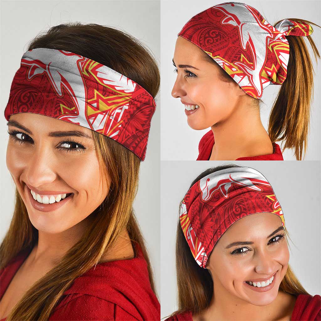 Dolphins Neck Gaiter Polynesian Tribal Tattoo Pacific Sport Art