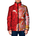 Dolphins Padded Jacket Polynesian Tribal Tattoo Pacific Sport Art