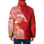 Dolphins Padded Jacket Polynesian Tribal Tattoo Pacific Sport Art