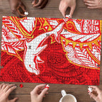 Dolphins Puzzle Polynesian Tribal Tattoo Pacific Sport Art