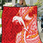 Dolphins Quilt Polynesian Tribal Tattoo Pacific Sport Art