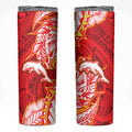 Dolphins Skinny Tumbler Polynesian Tribal Tattoo Pacific Sport Art