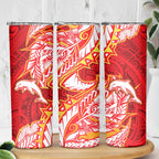 Dolphins Skinny Tumbler Polynesian Tribal Tattoo Pacific Sport Art