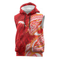 Dolphins Sleeveless Hoodie Polynesian Tribal Tattoo Pacific Sport Art