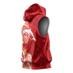Dolphins Sleeveless Hoodie Polynesian Tribal Tattoo Pacific Sport Art