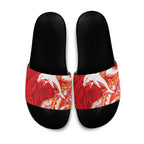 Dolphins Slide Sandals Polynesian Tribal Tattoo Pacific Sport Art