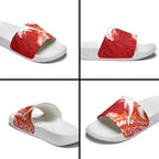 Dolphins Slide Sandals Polynesian Tribal Tattoo Pacific Sport Art