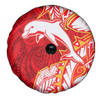 Dolphins Spare Tire Cover Polynesian Tribal Tattoo Pacific Sport Art
