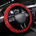 Dolphins Steering Wheel Cover Polynesian Tribal Tattoo Pacific Sport Art