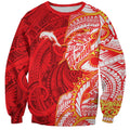 Dolphins Sweatshirt Polynesian Tribal Tattoo Pacific Sport Art
