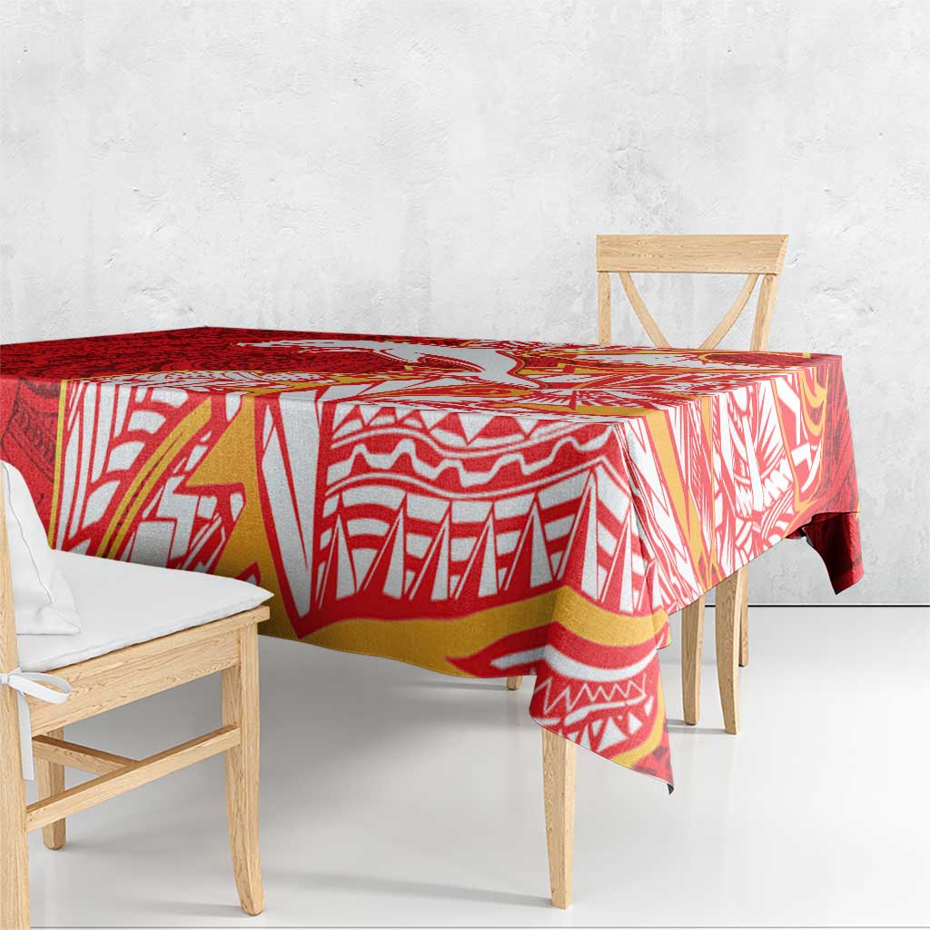 Dolphins Tablecloth Polynesian Tribal Tattoo Pacific Sport Art
