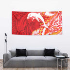 Dolphins Tapestry Polynesian Tribal Tattoo Pacific Sport Art