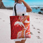 Dolphins Tote Bag Polynesian Tribal Tattoo Pacific Sport Art