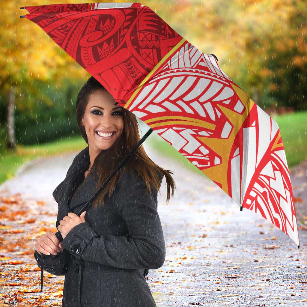 Dolphins Umbrella Polynesian Tribal Tattoo Pacific Sport Art