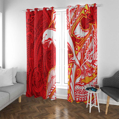 Dolphins Window Curtain Polynesian Tribal Tattoo Pacific Sport Art