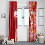Dolphins Window Curtain Polynesian Tribal Tattoo Pacific Sport Art