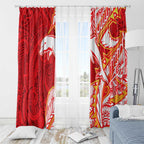 Dolphins Window Curtain Polynesian Tribal Tattoo Pacific Sport Art
