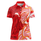 Dolphins Women Polo Shirt Polynesian Tribal Tattoo Pacific Sport Art