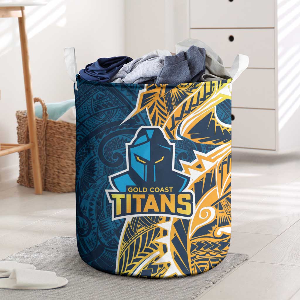 Gold Coast Titans Laundry Basket Polynesian Tribal Tattoo Pacific Sport Art