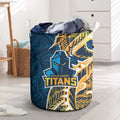Gold Coast Titans Laundry Basket Polynesian Tribal Tattoo Pacific Sport Art