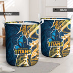 Gold Coast Titans Laundry Basket Polynesian Tribal Tattoo Pacific Sport Art