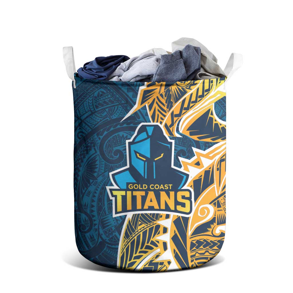 Gold Coast Titans Laundry Basket Polynesian Tribal Tattoo Pacific Sport Art