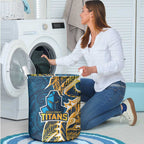 Gold Coast Titans Laundry Basket Polynesian Tribal Tattoo Pacific Sport Art