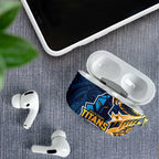 Gold Coast Titans AirPods Case Polynesian Tribal Tattoo Pacific Sport Art
